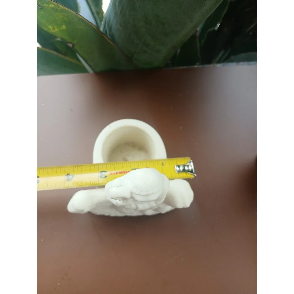 PartyLite Nativity Shepherd Votive Tealight Candle Holder White Bisque Porcelain - Picture 7 of 7